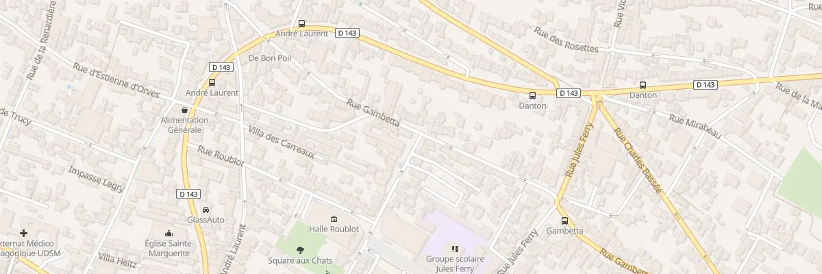 Plan du 83 Rue Eugène Martin à Fontenay-sous-Bois