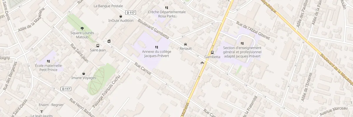 Plan du 24 Bd Gambetta à Noisy-le-Sec