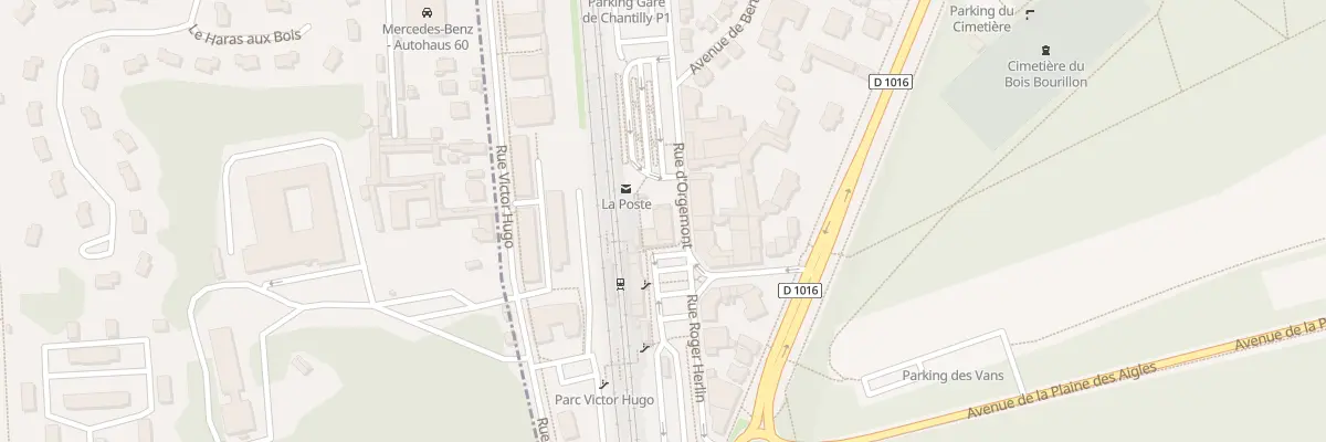 Plan du 1 Rue d’Orgemont à Chantilly