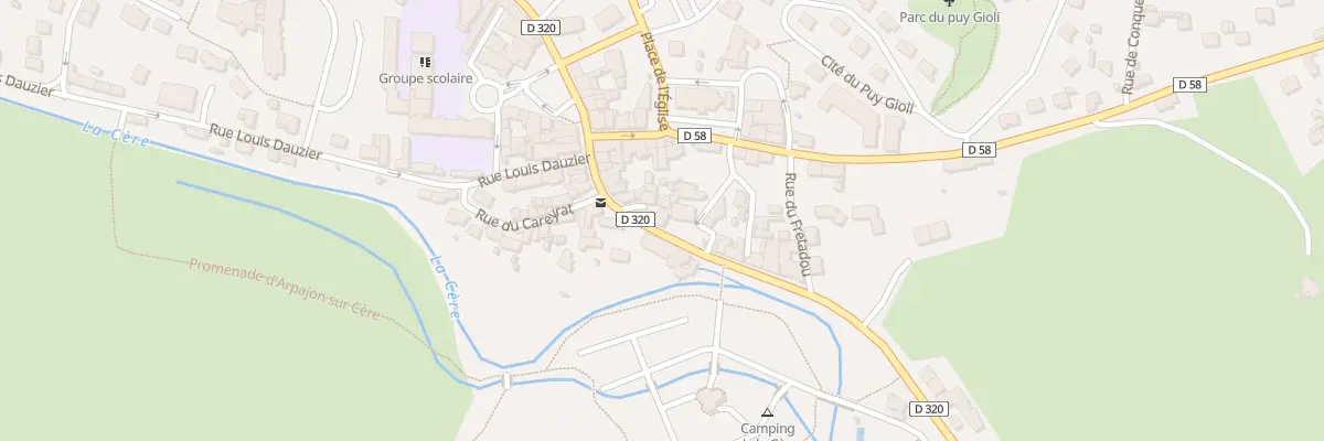 Plan du 27 Rue Felix Ramond à Arpajon-sur-Cère