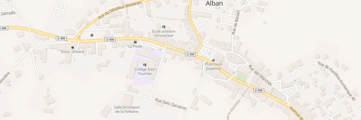 Plan du 7 Av d’Albi à Alban