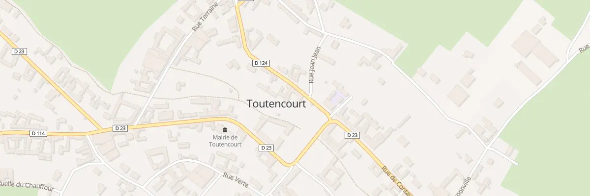 Plan du 1 Rue de Raincheval à Toutencourt