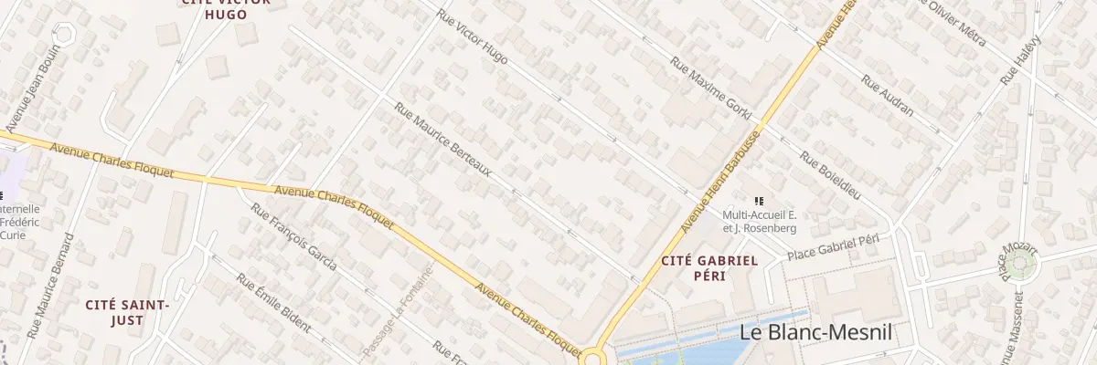 Plan du 18 Rue Maurice Berteaux au Blanc-Mesnil
