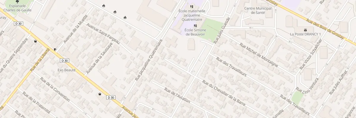 Plan du 5 Rue Du Chevalier De La Barre à Drancy