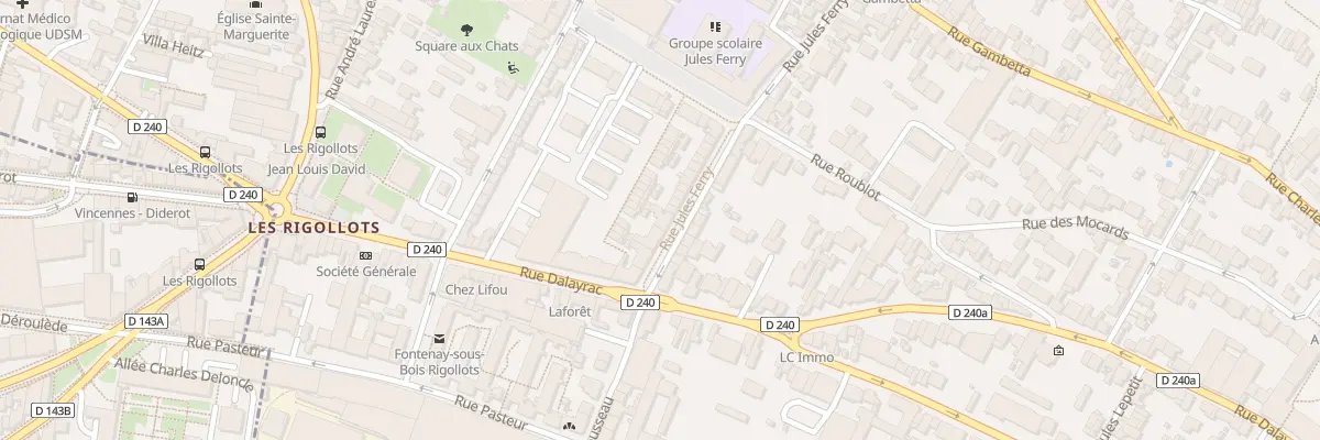 Plan du 7 Rue Jules Ferry à Fontenay-sous-Bois