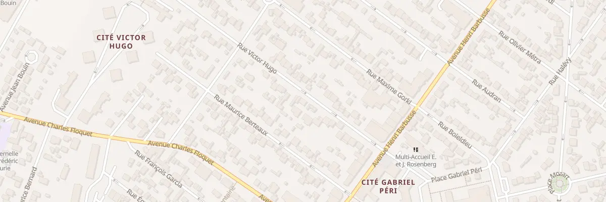 Plan du 23 Rue Victor Hugo au Blanc-Mesnil
