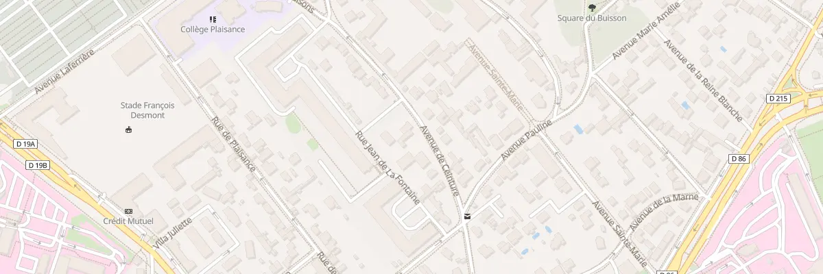 Plan du 13 Av de Ceinture à Créteil
