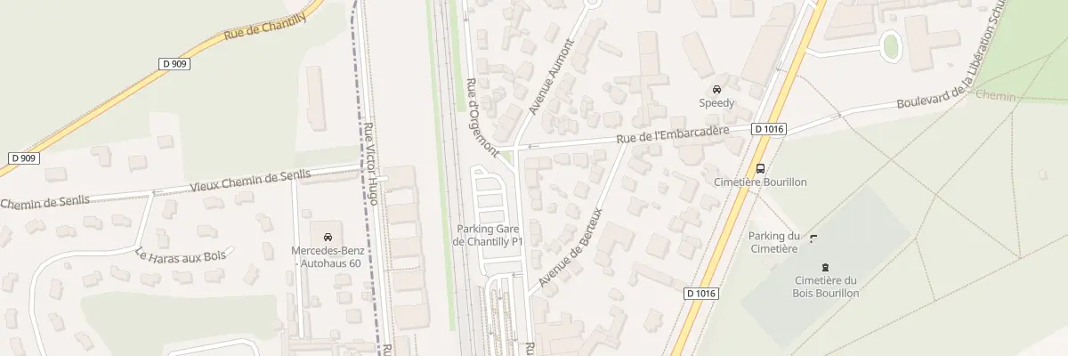 Plan du 28 Rue d’Orgemont à Chantilly