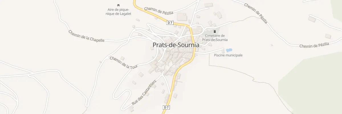 Plan du 7 Ptte La Placette à Prats-de-Sournia