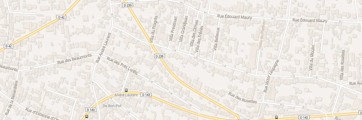 Plan du 233 Rue des Moulins à Fontenay-sous-Bois