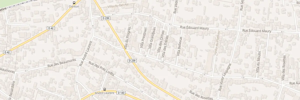 Plan du 206 Rue des Moulins à Fontenay-sous-Bois