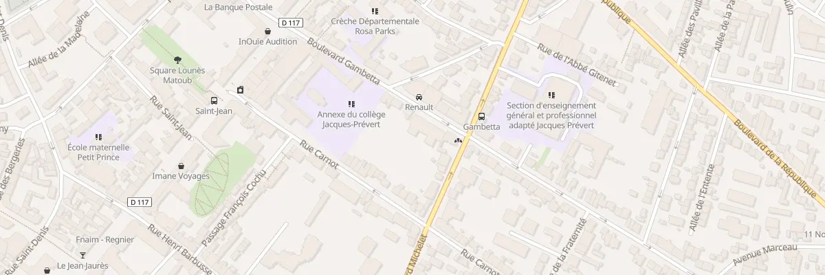 Plan du 26 Bd Gambetta à Noisy-le-Sec