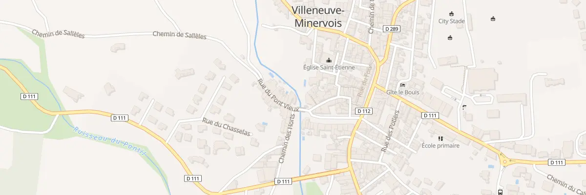 Plan du 4 Rue du Pont Vieux à Villeneuve-Minervois