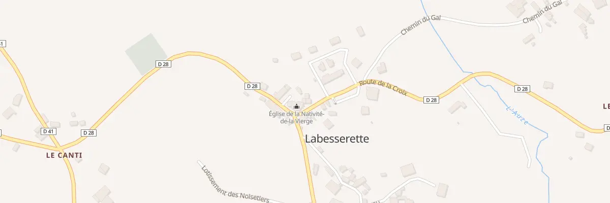 Plan du 6025 Le Bourg à Labesserette