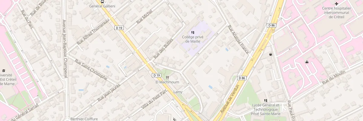 Plan du 3 Rue Octave du Mesnil à Créteil