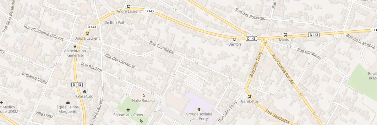Plan du 92 Rue Eugène Martin à Fontenay-sous-Bois