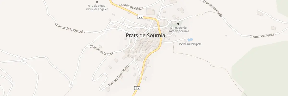 Plan du 4 Rue des Glycines à Prats-de-Sournia