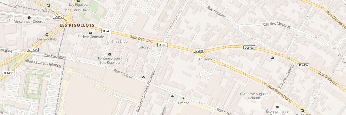 Plan du 93 Rue Dalayrac à Fontenay-sous-Bois