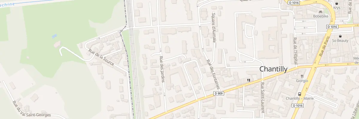 Plan du 10B Rue des Jardins à Chantilly