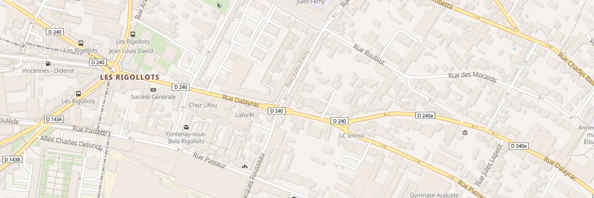Plan du 82B Rue Dalayrac à Fontenay-sous-Bois