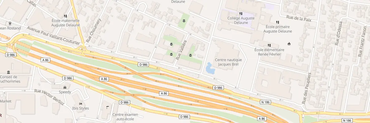Plan du 9 Rue Vallière à Bobigny