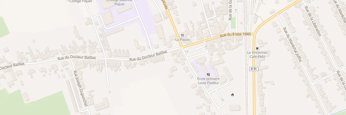 Plan du 16 Rue du Docteur Bailliet à Isbergues