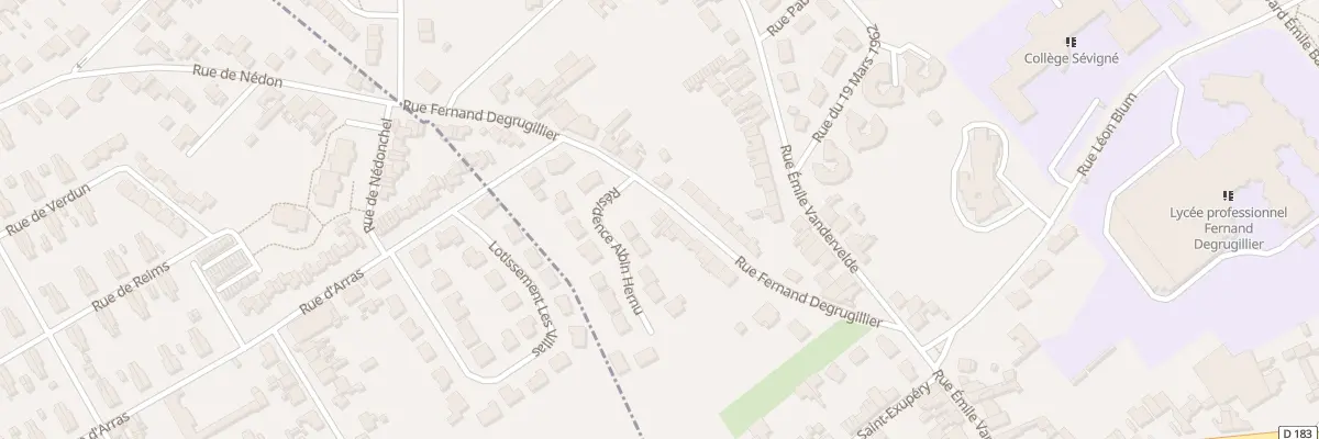 Plan du 41 Rue Fernand Degrugillier à Auchel