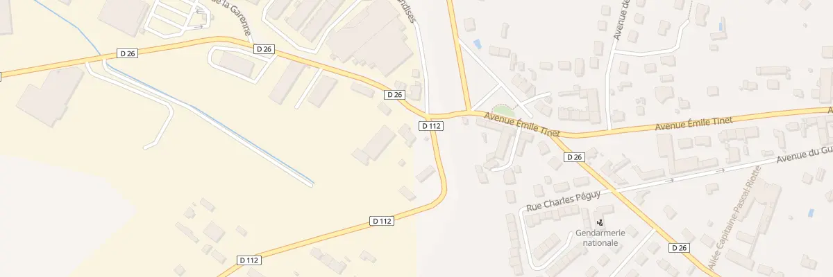 Plan du 1 Rue du Grippet à Puiseaux