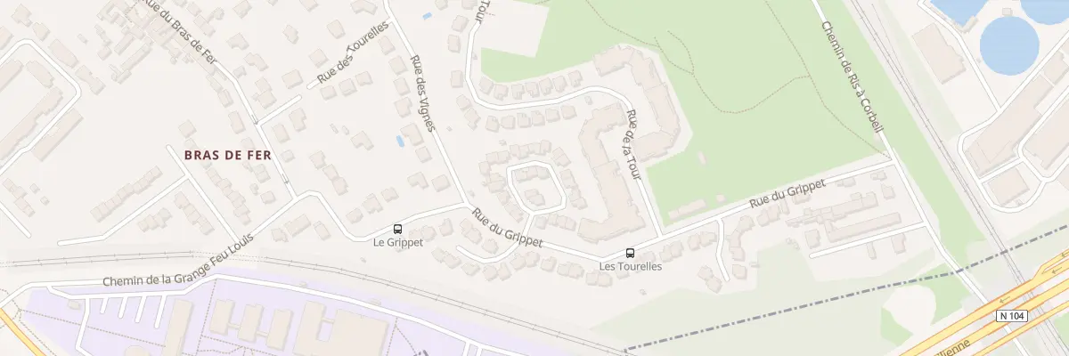 Plan du 3 Rue du Pont Levis à Évry-Courcouronnes