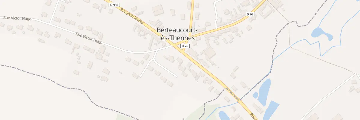 Plan du 9B Rue Jean Jaurès à Berteaucourt-lès-Thennes