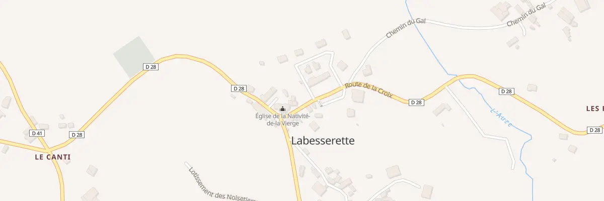 Plan du 6026 Le Bourg à Labesserette