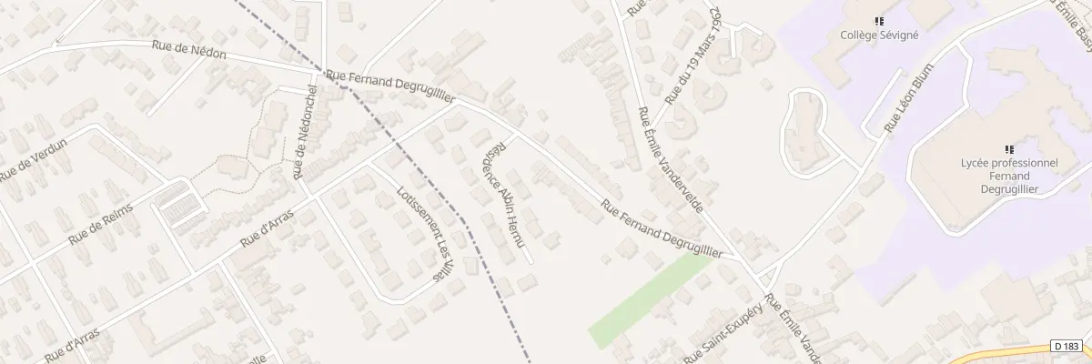 Plan du 39 Rue Fernand Degrugillier à Auchel