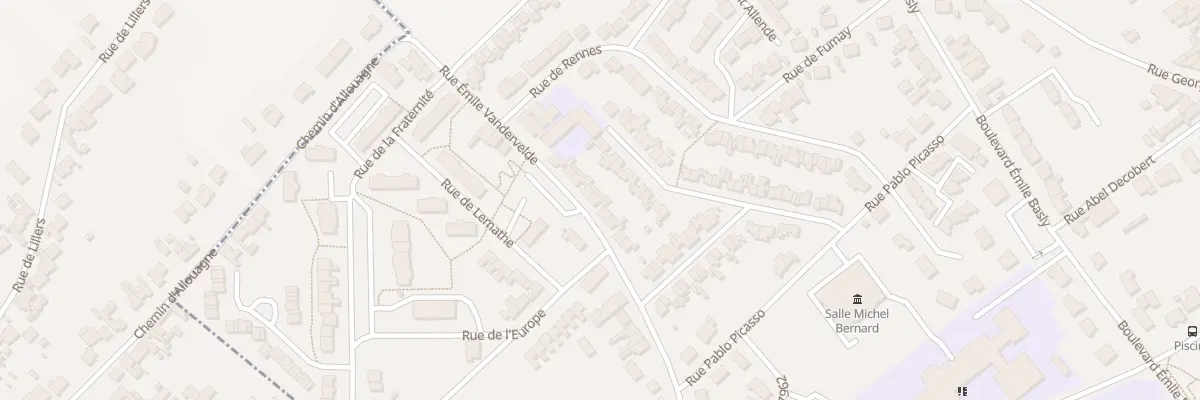 Plan du 90 Rue Emile Vandervelde à Auchel