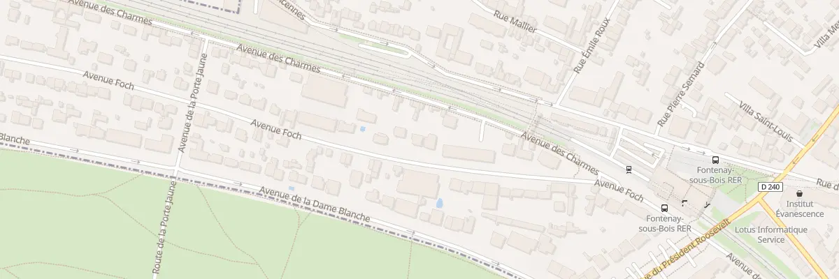 Plan du 18 Av Foch à Fontenay-sous-Bois