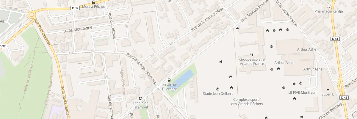 Plan du 15 Rue Anatole France à Montreuil
