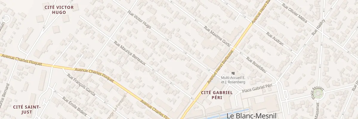 Plan du 17 Rue Victor Hugo au Blanc-Mesnil