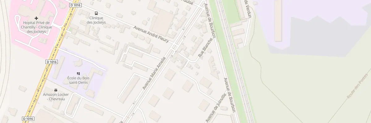 Plan du 4 Rue Blanche à Chantilly