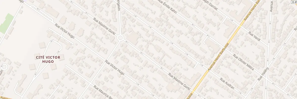 Plan du 30 Rue Maxime Gorki au Blanc-Mesnil