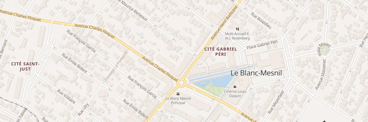 Plan du 1 Rue Maurice Berteaux au Blanc-Mesnil