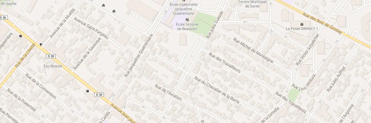 Plan du 37 Rue Jules Guesde à Drancy