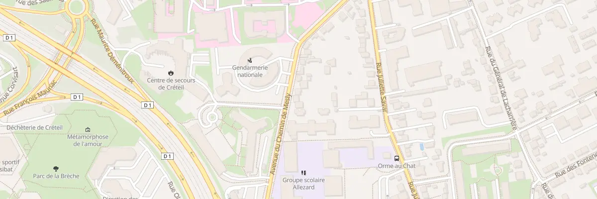 Plan du 33 Av du Chem de Mesly à Créteil