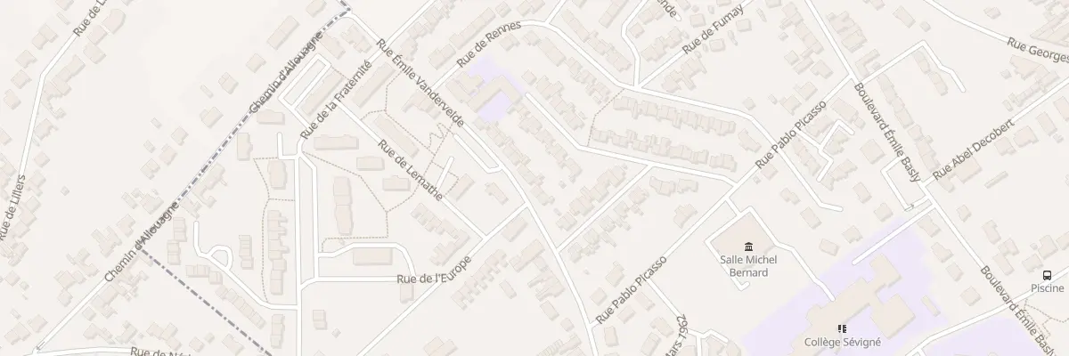 Plan du 86 Rue Emile Vandervelde à Auchel