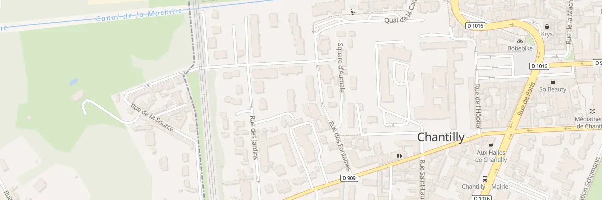Plan du 8 Rue des Fontaines à Chantilly