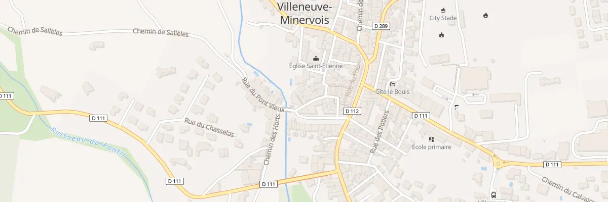 Plan du 14 Rue du Pareur à Villeneuve-Minervois