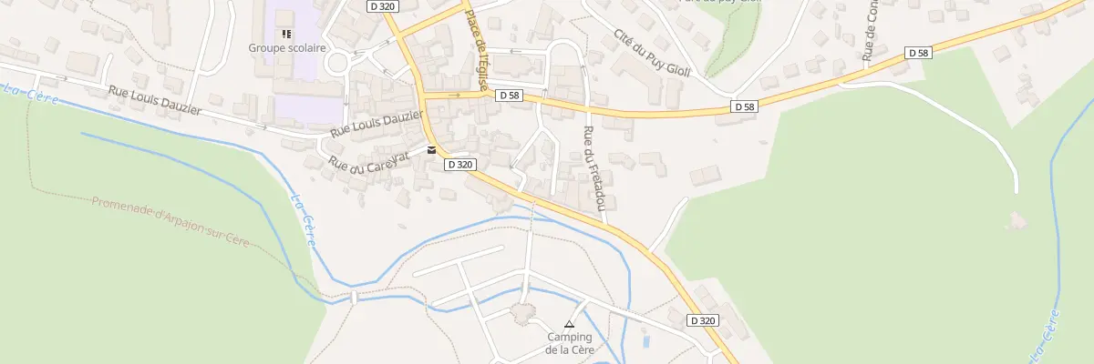 Plan du 21 Rue Felix Ramond à Arpajon-sur-Cère