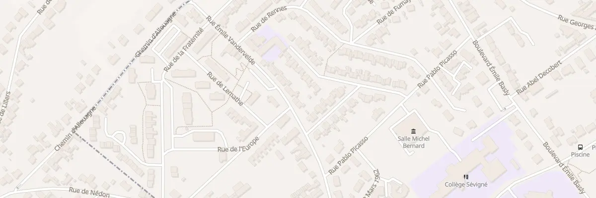 Plan du 84 Rue Emile Vandervelde à Auchel