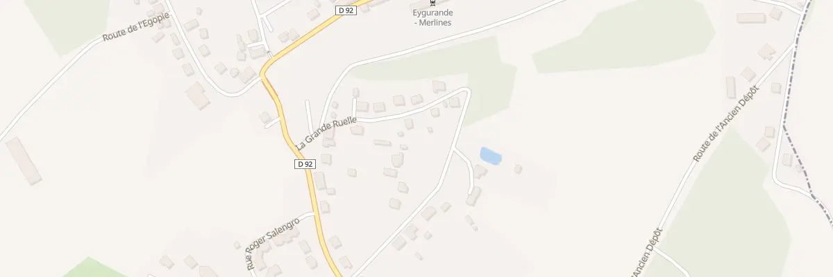 Plan du 8 La Gde Ruelle à Merlines