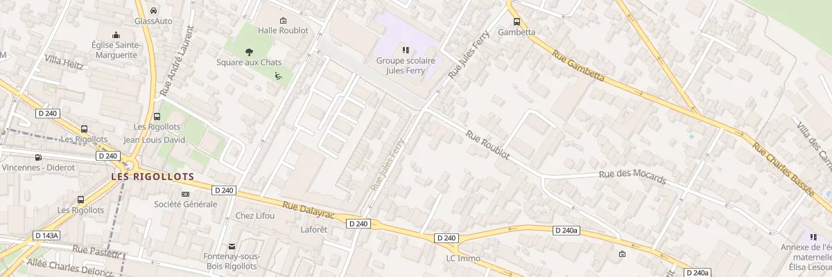 Plan du 18 Rue Jules Ferry à Fontenay-sous-Bois