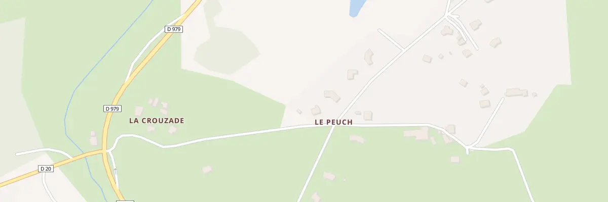 Plan du 1 Le Peuch à Sarroux - Saint Julien