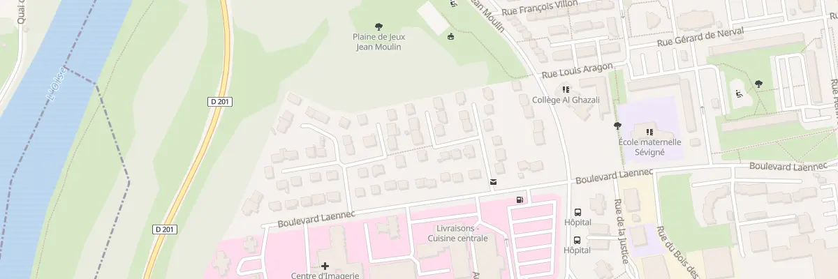 Plan du 6 All Danton à Creil